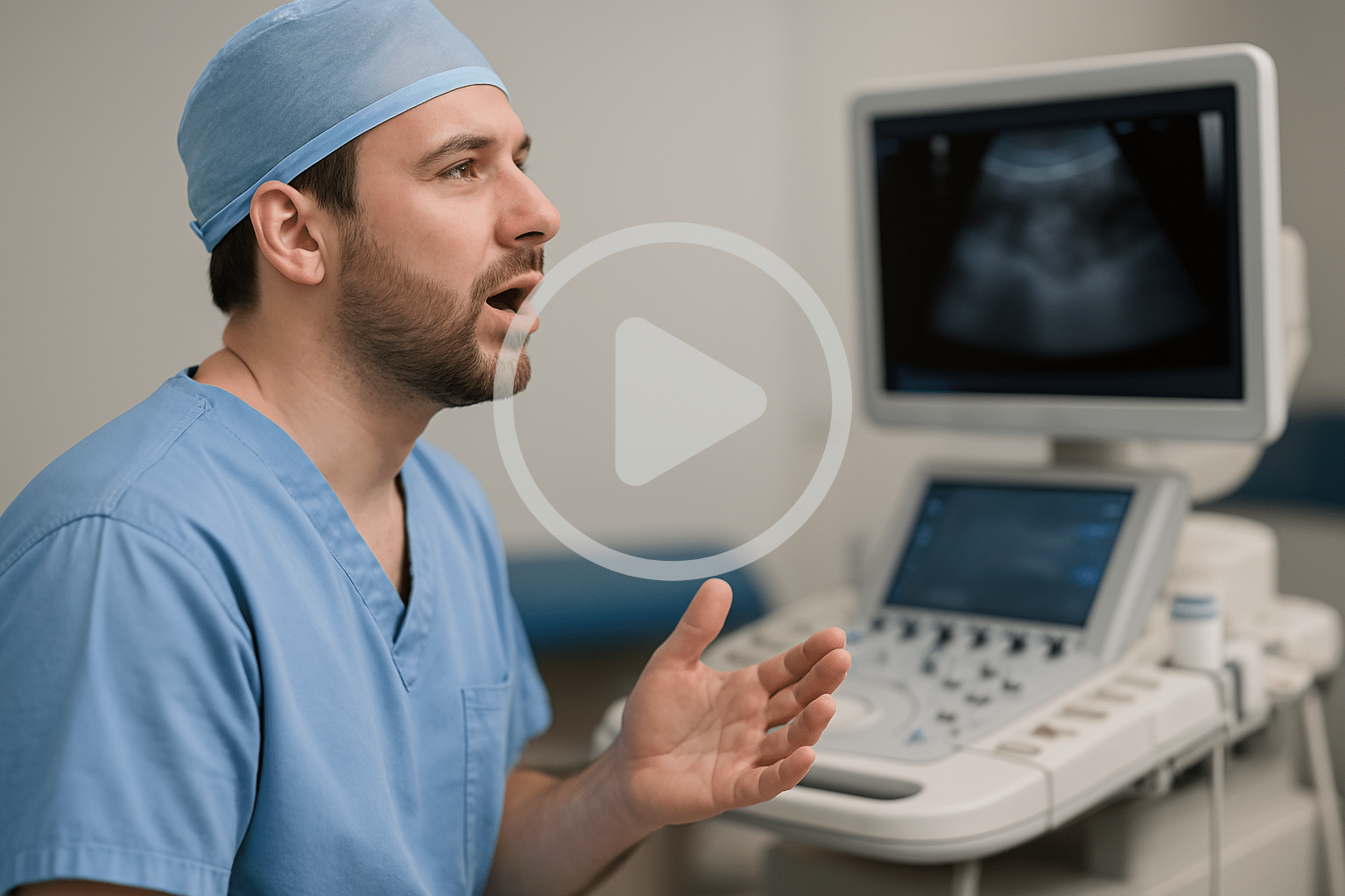 Sonosite’s Ultrasound Voice Assist in action)
